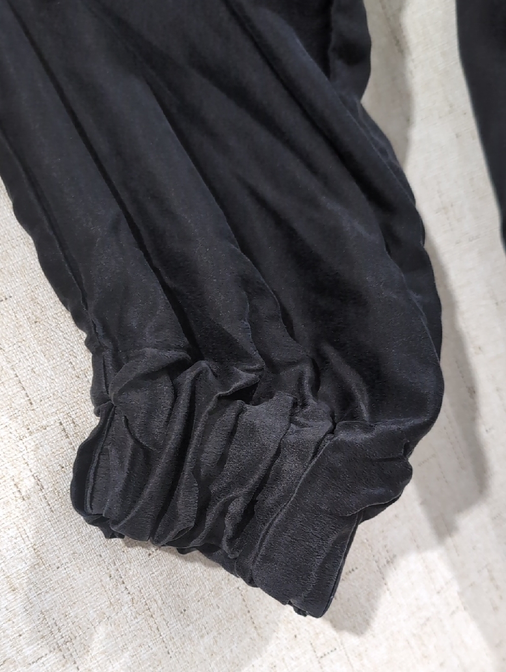 Lunya Washable Silk Robe Immersed Black XS/S - Picture 6 of 8